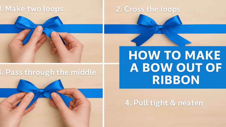 How to Make a Bow Out of Ribbon